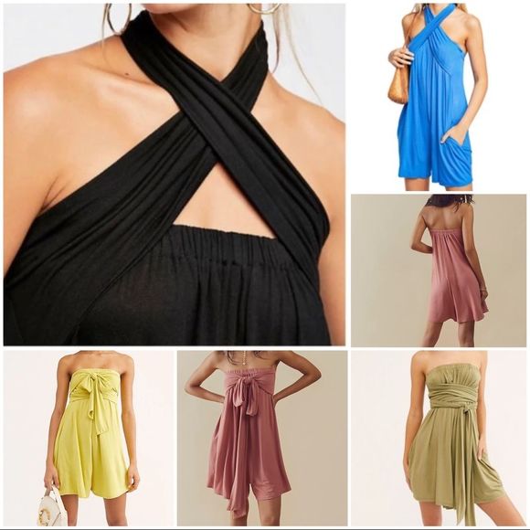 NWT Free People Beach Redondo Peach Romper - Picture 10 of 12